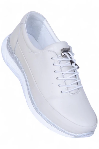 Missmama 007 Gri Kadın Hakiki Deri Casual Ayakkabı ürün görseli