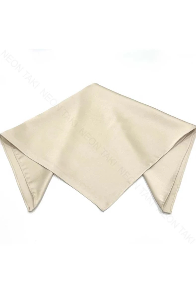 Bej Renk, Fular 7, 55cmx55cm - 4