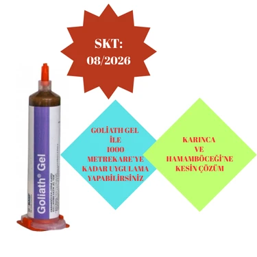 1 Adet Goliath Jel Hamamböceği Jeli 35gr (kalorifer Böceği.Hamam Böceği,Karınca)