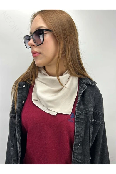 Bej Renk, Fular 7, 55cmx55cm - 1