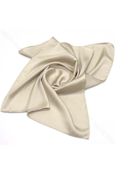 Bej Renk, Fular 7, 55cmx55cm - 3