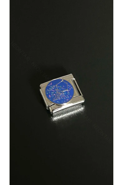 Charm, İtalyan Bileklik için, Kararmayan , Kova Burcu, BİLEKLİK DAHİL DEĞİL, Gümüş Renk, Model22 ürün görseli 1