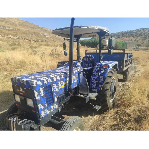New Holland 7556 Turbo İntercooler Tenteli Traktör Kılıfı Branda - Resim 7