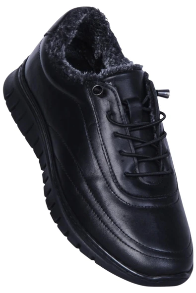 Ahude 3001 Siyah Kadın Hakiki Deri Casual Ayakkabı ürün görseli