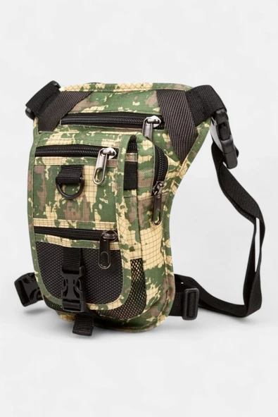 Lederax Motorcu Çok Cepli Bacak Çantası LD338 - Resim 3