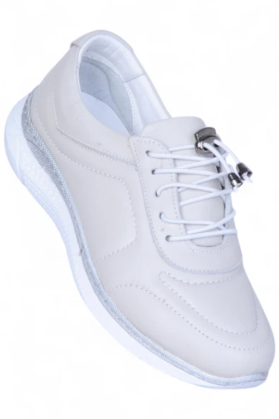 Missmama 003 Gri Kadın Hakiki Deri Casual Ayakkabı ürün görseli