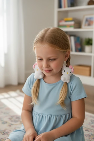 Kuromi Kız Çocuk Lastikli Toka 2li - Resim 10