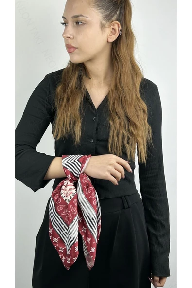Çok renkli, Fular 31, 56cmx56cm - 1