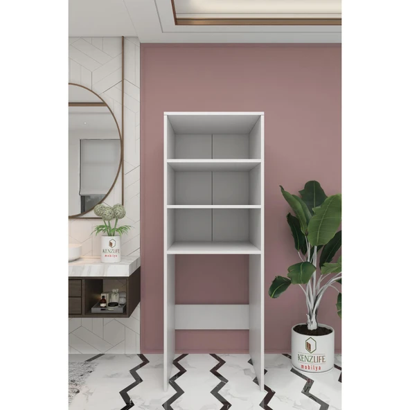 Kenzlife çamaşır-kurutma-bulaşık makinesi dolabı zenbillimdf byz 180*70*60 suntalam banyo % 100 full MDF - Resim 2