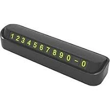 Araç Içi Park Telefon Numarası Fosforlu Numaratör Oto Cam Kartı - 2