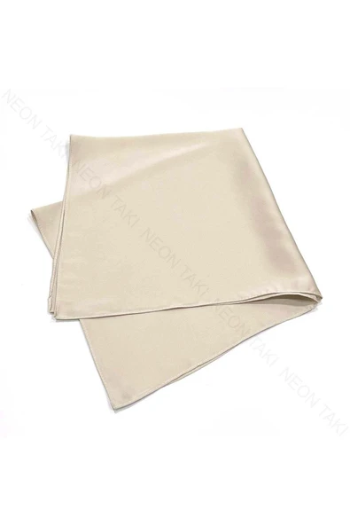 Bej Renk, Fular 7, 55cmx55cm - 5