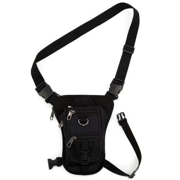 Lederax Motorcu Çok Cepli Bacak Çantası LD338 - Resim 10