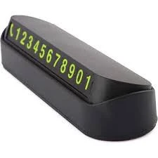 Araç Içi Park Telefon Numarası Fosforlu Numaratör Oto Cam Kartı