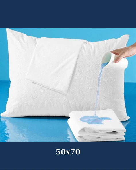 Safex Yastık Alezi | Su Geçirmez Kumaş | 50x70 +20cm İç Kapaklı - 1