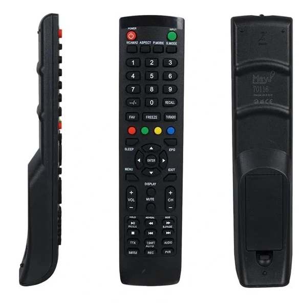 Vestel - Altus - Arçelik - Beko - Arctic - Blomberg Küçük Kalıp Lcd Led Tv Kumandası ürün görseli