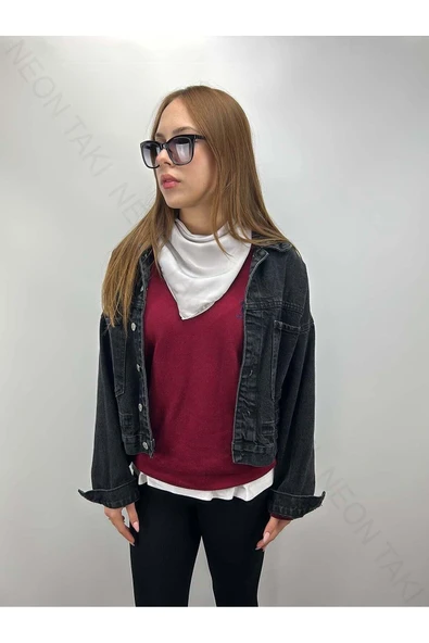 Açık Gri Renk, Fular 11, 57cmx57cm - 2