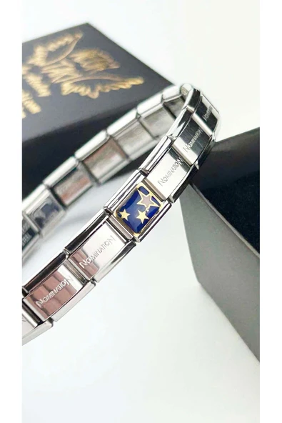 Charm, İtalyan Bileklik için, Kararmayan, Yıldız, BİLEKLİK DAHİL DEĞİL, Gümüş Renk, Model26 - Resim 2