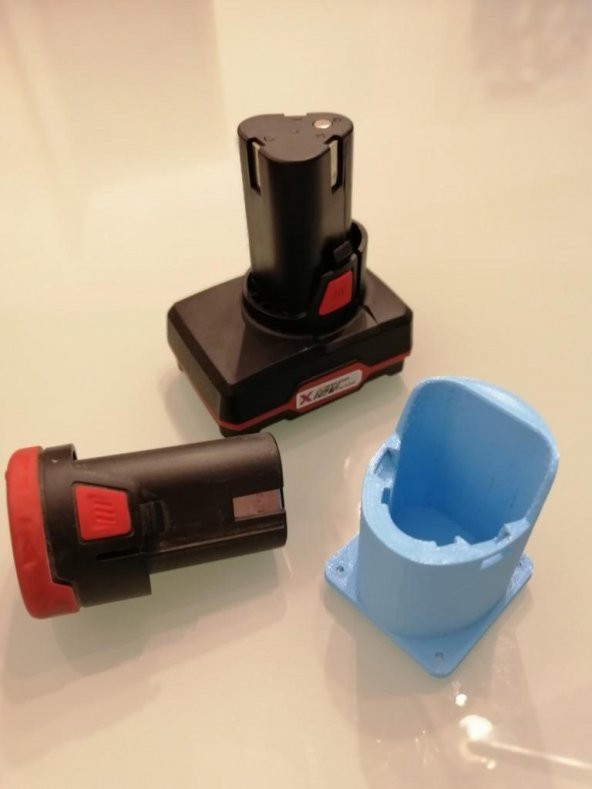 Batarya Adaptörü 12V Parkside Veya Einhell 3 Modelleri Plastik Aparat - Resim 2