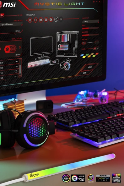 Ropcomp ARGB PC Kasa Aydınlatma LED - Resim 2
