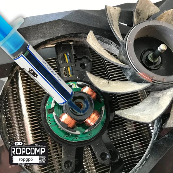 Ropcomp GPUFANOİL GPU Ekran Kartı Fan Mili Yağı GP5 - Resim 5