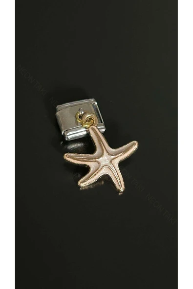 Charm, İtalyan Bileklik için, Kararmayan, Deniz Yıldızı, BİLEKLİK DAHİL DEĞİL, Gümüş Renk, Model31 ürün görseli 1