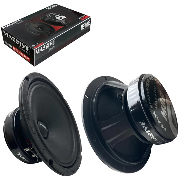 Massıve Ms-m8b Oto Midrange 20cm 400 Watt (150 Rms) 2li