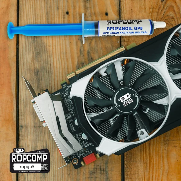 Ropcomp GPUFANOİL GPU Ekran Kartı Fan Mili Yağı GP5 - Resim 3