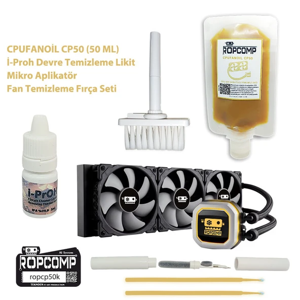 Ropcomp CPUFANOİL CPU Fan Bakım Kiti CP50k - Resim 2
