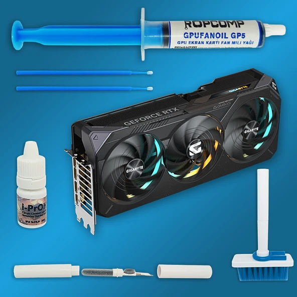 Ropcomp GPUFANOİL GPU Ekran Kartı Fan Bakım Kiti GP5k - Resim 2