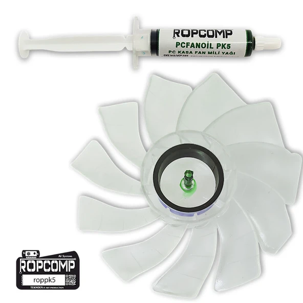 Ropcomp PCFANOİL PC Kasa Fan Mili Yağı PK5 - Resim 2