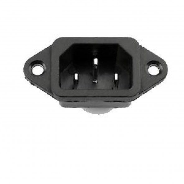 3Pin Erkek Güç Soketi Iec 320 C14 Evrensel Stand Desteği Plastik Aparat - 1
