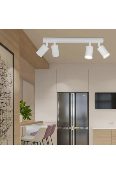 Gu10 duy tasarruflu led ampul beyaz hareketli başlık tavan spot avize ürün görseli