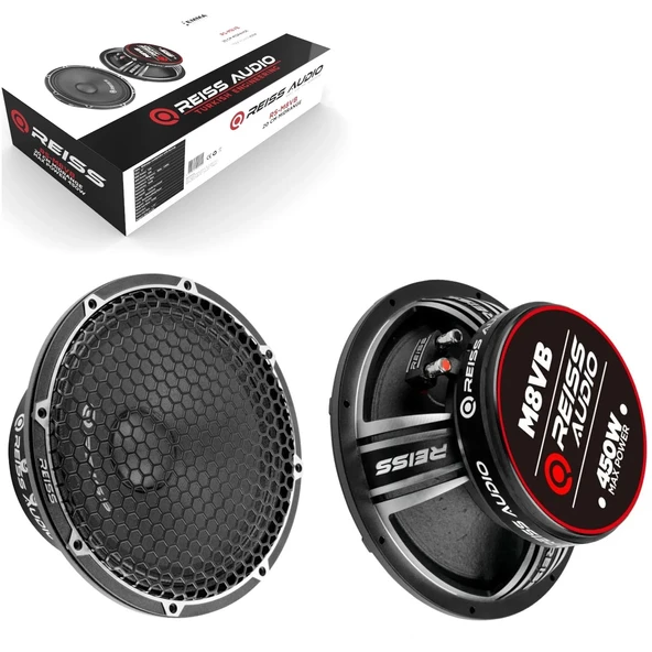 Reıss Audıo Rs-m8vb Oto Midrange 20cm 450w Rms 150w Kapaklı 2li