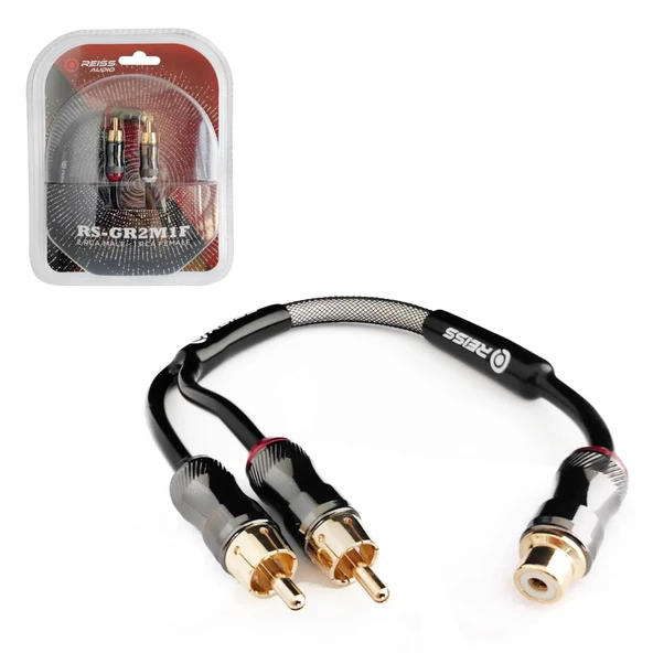 Reıss Audıo Rs-gr2m1f Anfi Y Kablo Bakır 2 Erkek 1 Dişi Örgülü 30cm ürün görseli 1