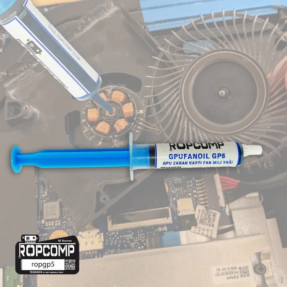 Ropcomp GPUFANOİL GPU Ekran Kartı Fan Mili Yağı GP5 - Resim 4