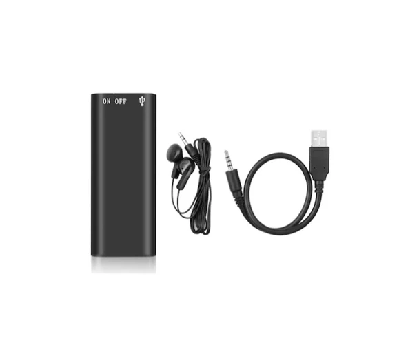 16GB Mini Dijital Ses Kayıt Cihazı USB Şarjlı Uzun Süre Kayıt Özellikli