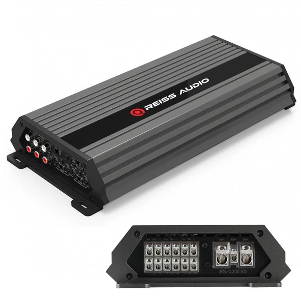 Reıss Audıo Rs-Q200.6d Oto Anfi Stereo 6x200 Watt 6 Kanal