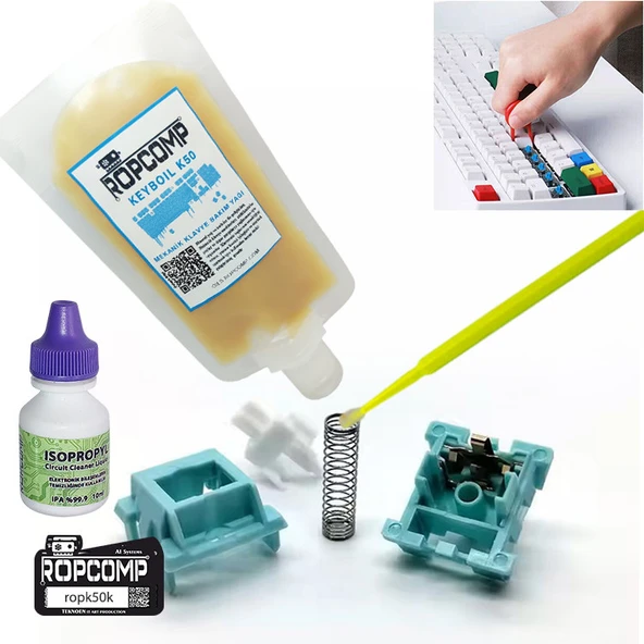 Ropcomp KEYBOİL KİT Mekanik Klavye Bakım Kiti K50k - Resim 5