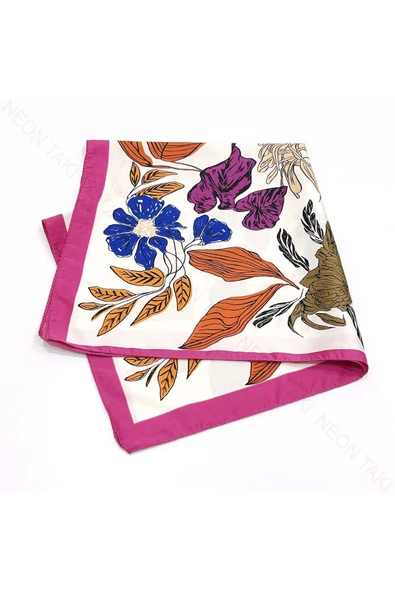 Çok Renkli, Fular 1, 54cmx54cm - 5
