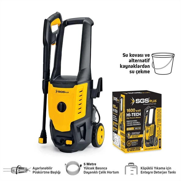 SGS YÜKSEK BASINÇLI YIKAMA MAKİNASI 1600 WATT 130 BAR SGS5402 ürün görseli
