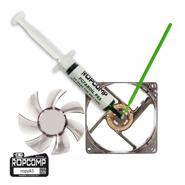 Ropcomp PCFANOİL PC Kasa Fan Mili Yağı PK5 - Resim 3