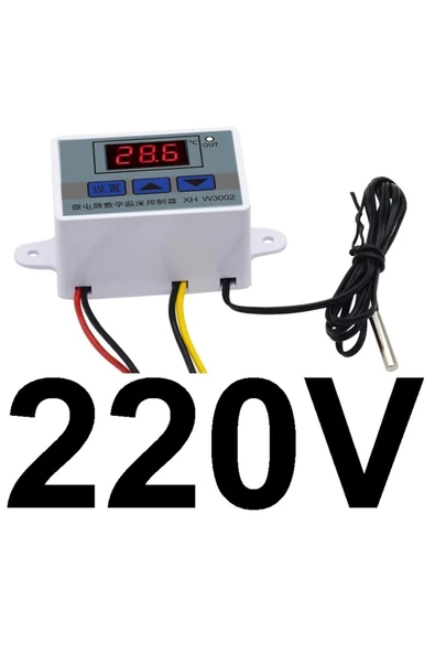 W3002-220v 10a Dijital Termostat Kuluçka Makinalarına Uygun Hassas - Resim 2