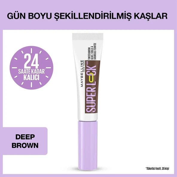 Maybelline New York Super Lock Brow Glue Kaş Sabitleyici Maskara - Koyu Kahverengi