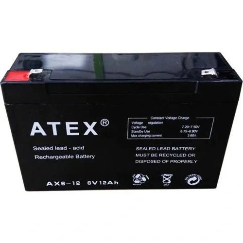 Atex 6v 12a Kuru Akü 6 Volt 12 Amper