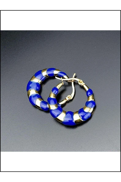 Küpe, Kararmayan Paslanmaz Çelik, Halka Model, Altın Renk, Model539 - Resim 5