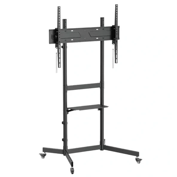 Vontech V1044ve 55''-100'' Uyumlu Tekerlekli Ayaklı Raflı Lcd-led Tv Sehpası Standı