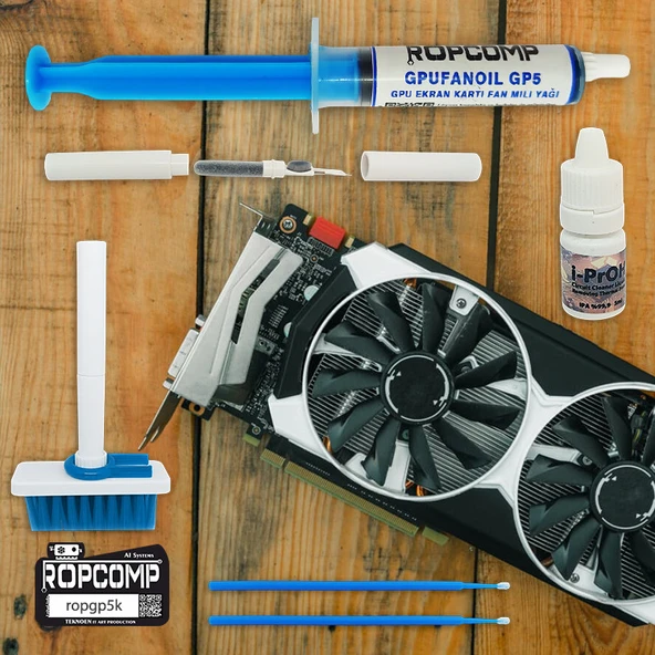 Ropcomp GPUFANOİL GPU Ekran Kartı Fan Bakım Kiti GP5k - Resim 4