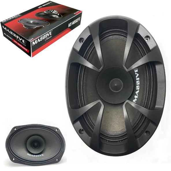 Massıve Ms-m690fx Oto Midrange Oval 6x9 İnç 300 Watt (120 Rms) Kapaklı 2li - 2