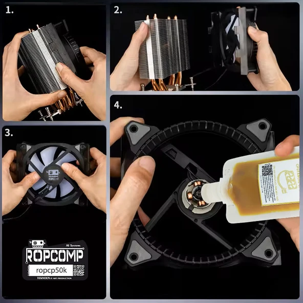 Ropcomp CPUFANOİL CPU Fan Bakım Kiti CP50k - Resim 5
