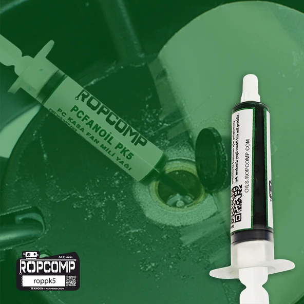 Ropcomp PCFANOİL PC Kasa Fan Mili Yağı PK5 - Resim 5